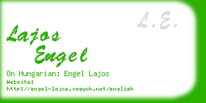 lajos engel business card